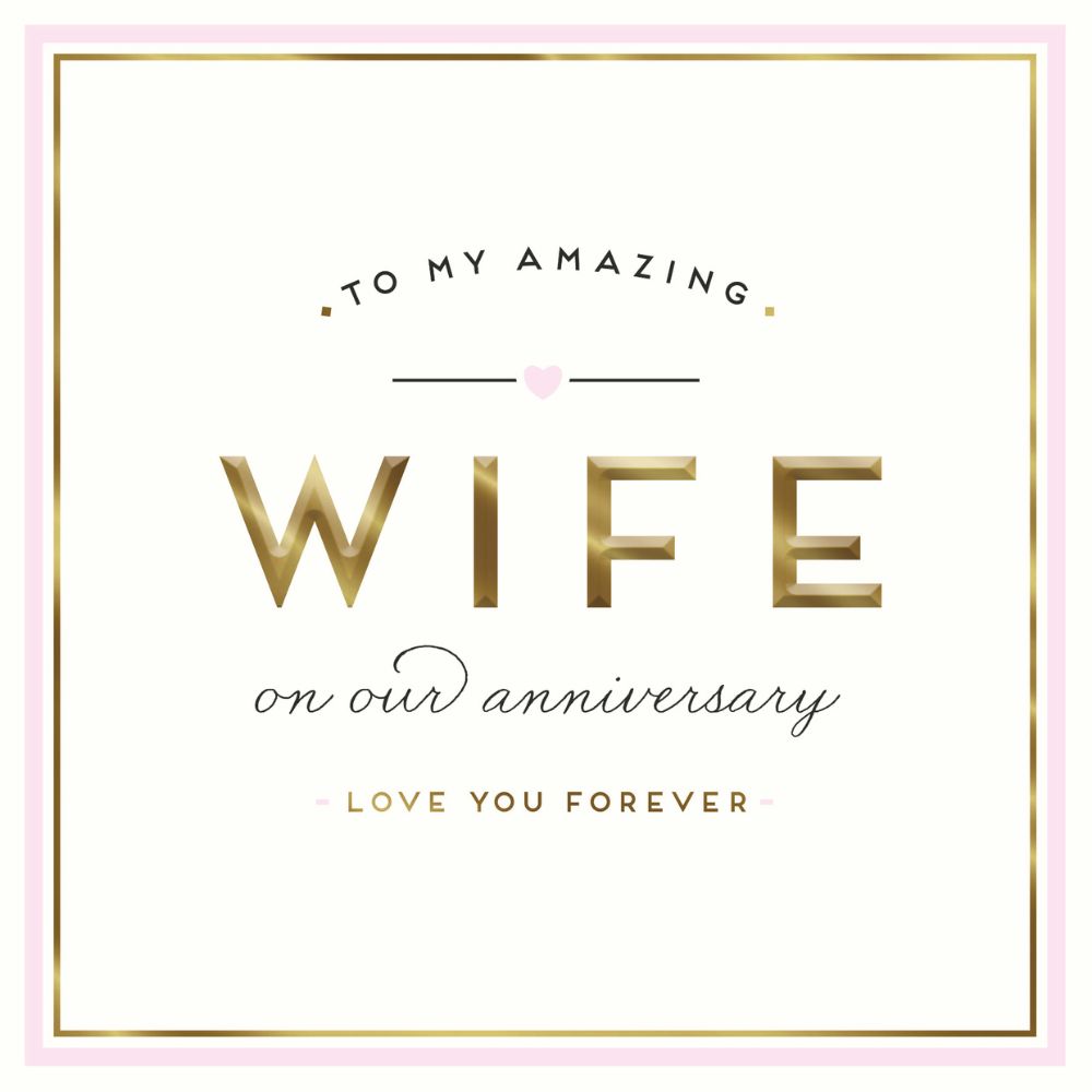 Woodmansterne Wife Love You Forever Anniversary Card