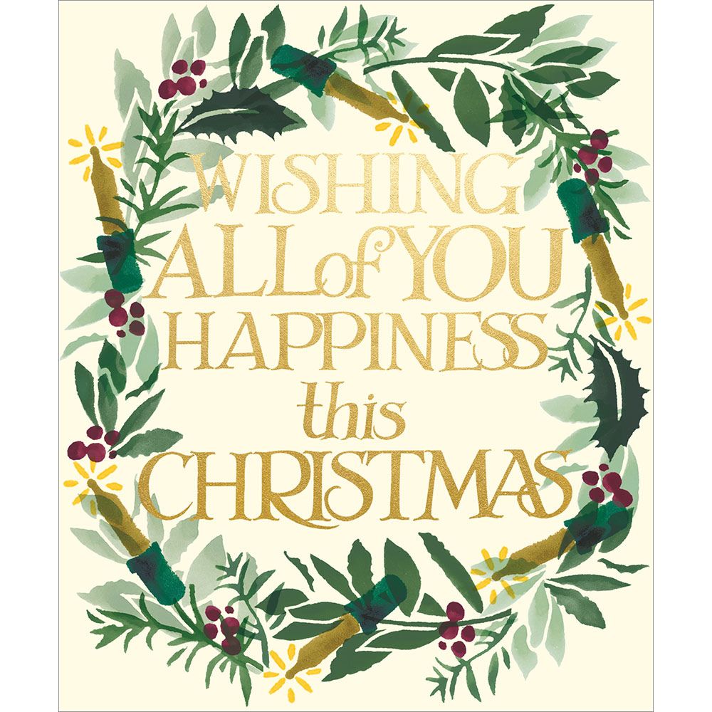 Woodmansterne All of You Holly Wreath Christmas Card
