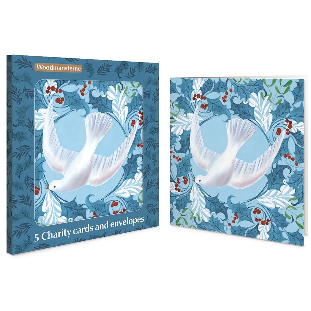 Woodmansterne Dove & Foliage Charity Boxed Christmas Cards - Pack of 5