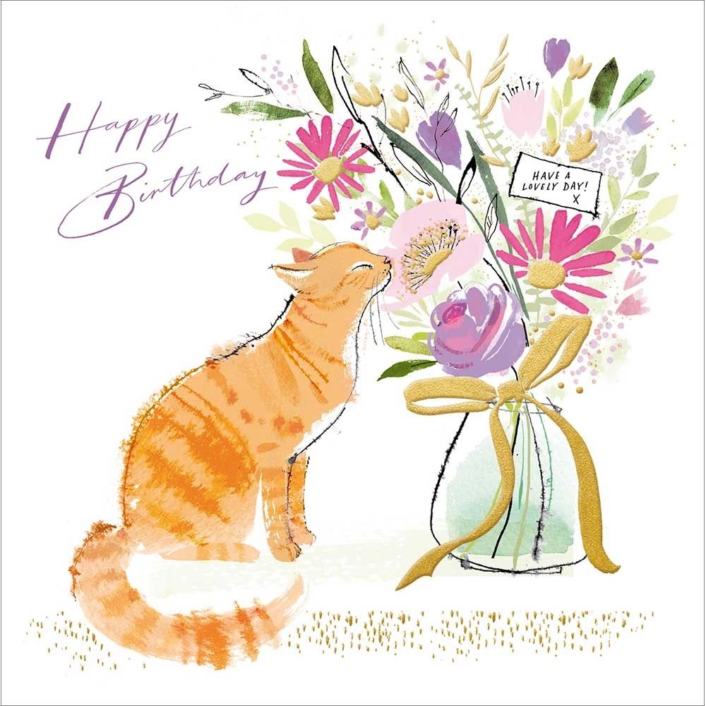 Woodmansterne Feline Friend Birthday Card