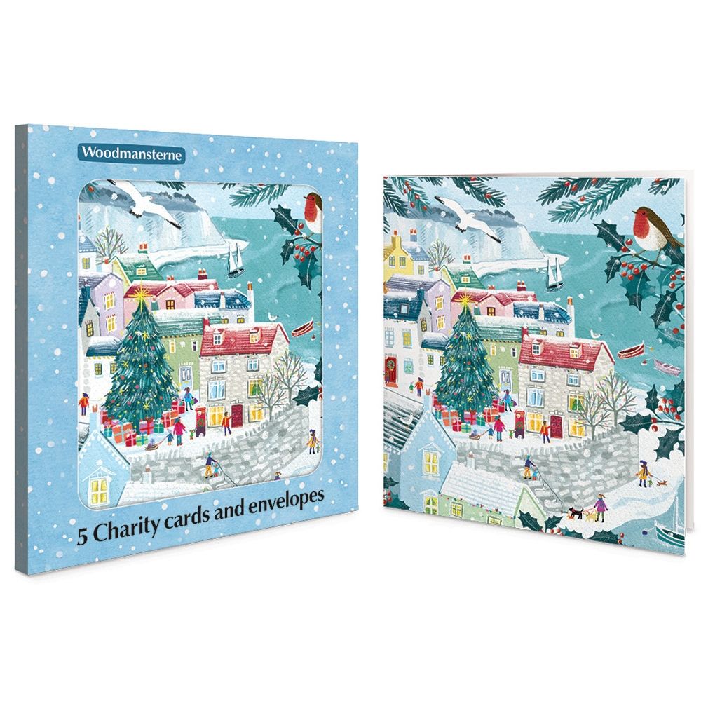 Woodmansterne Joys of Christmas Boxed Christmas Cards - Pack of 5