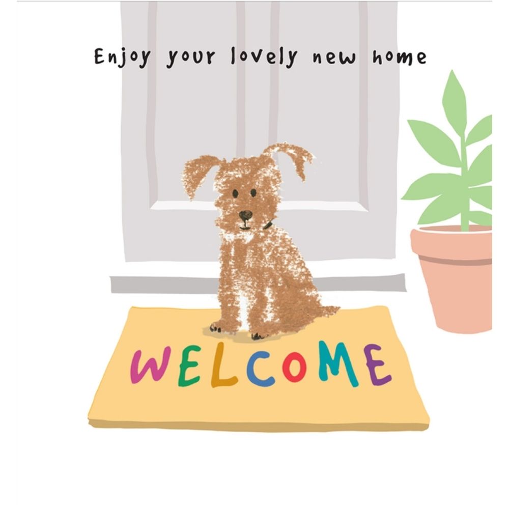 Woodmansterne Scribble Puppy New Home Card