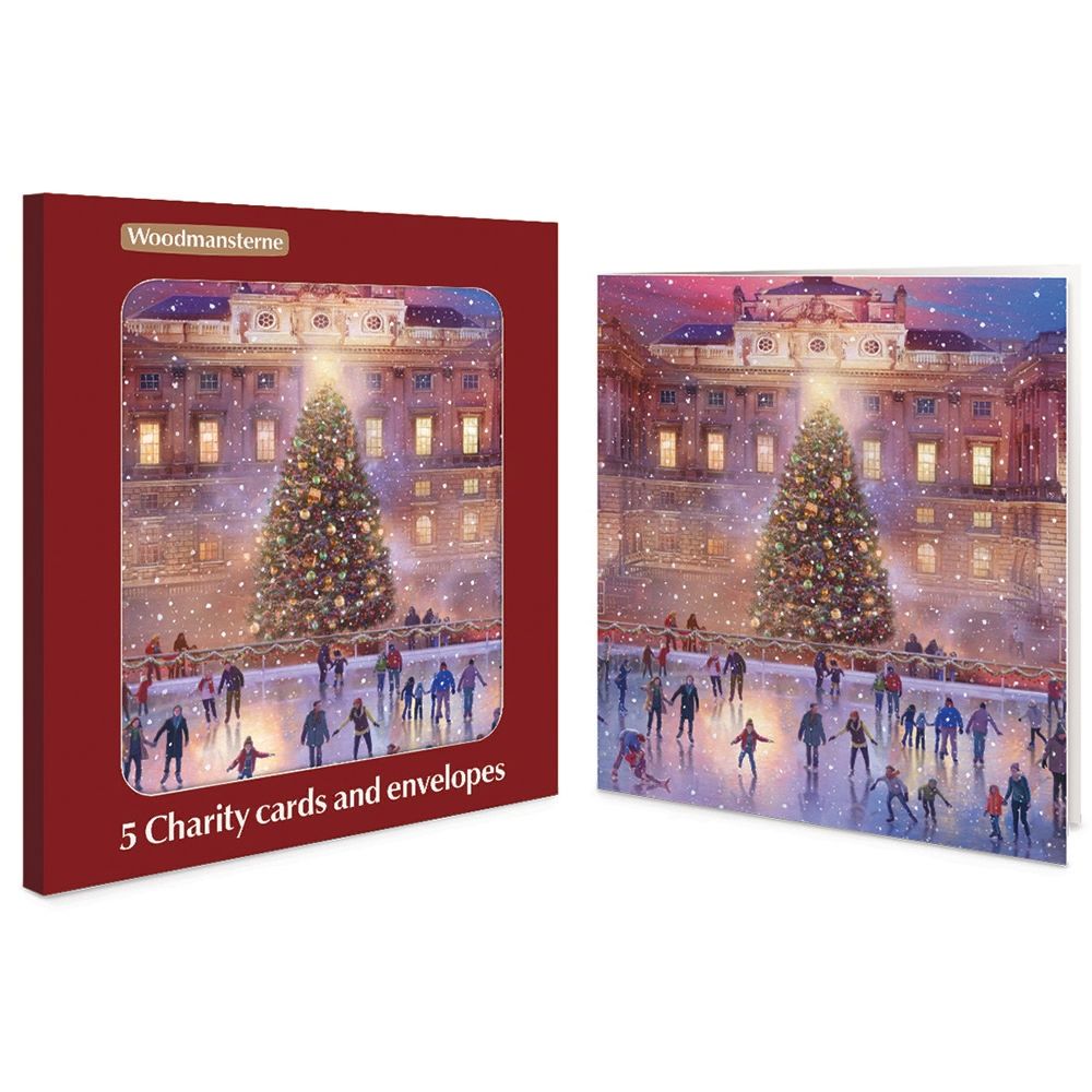 Woodmansterne Somerset House Skating Boxed Christmas Cards - Pack of 5
