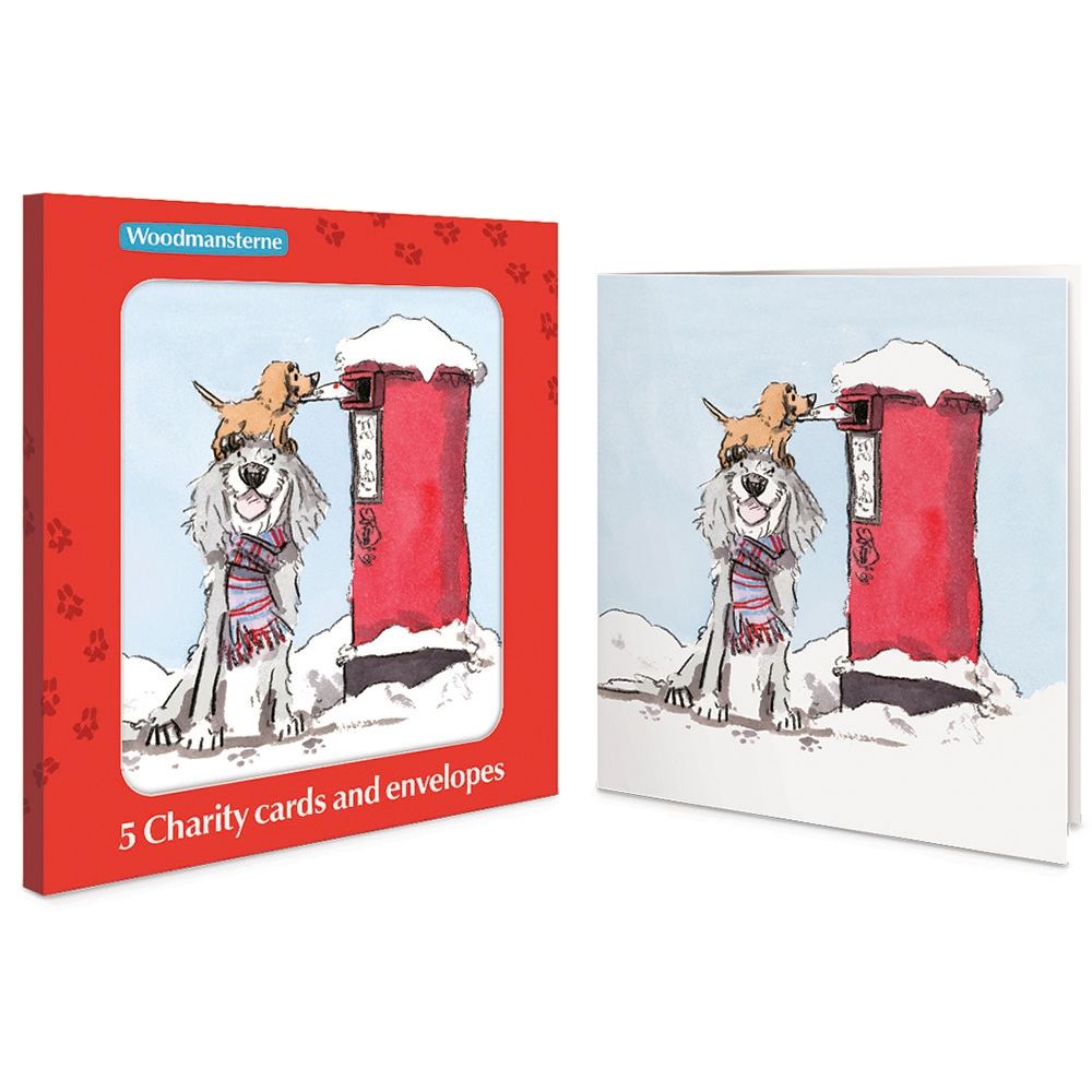 Woodmansterne Special Delivery Dogs Boxed Christmas Cards - Pack of 5