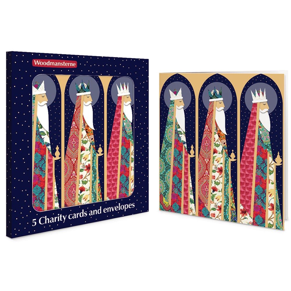 Woodmansterne Three Kings Charity Boxed Christmas Cards - Pack of 5
