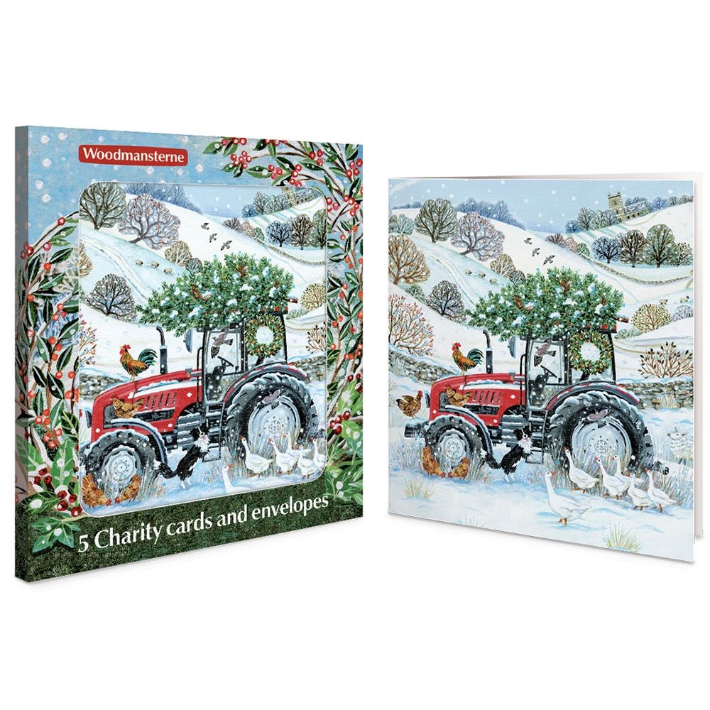 Woodmansterne Winter Farm Boxed Christmas Cards - Pack of 5