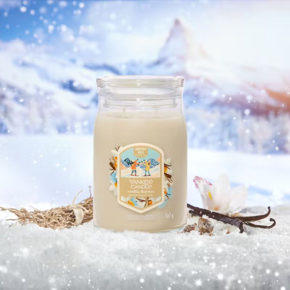 Yankee Candle 567g Vanilla Flurries Large Jar Candle