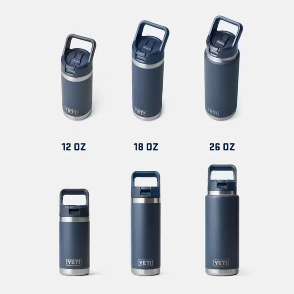 Yeti Rambler 18oz (532ml) Chug Bottle with Flip Straw - White