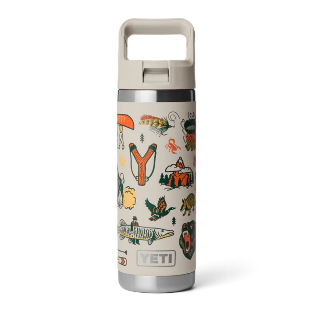 Yeti Rambler 18oz (532ml) Chug Bottle with Flip Straw - Cape Summer Camp