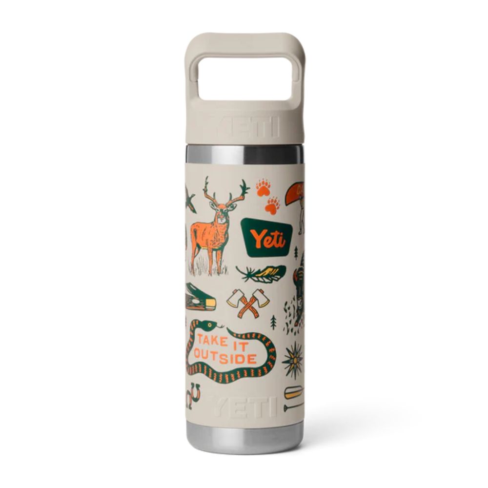 Yeti Rambler 18oz (532ml) Chug Bottle with Flip Straw - Cape Summer Camp