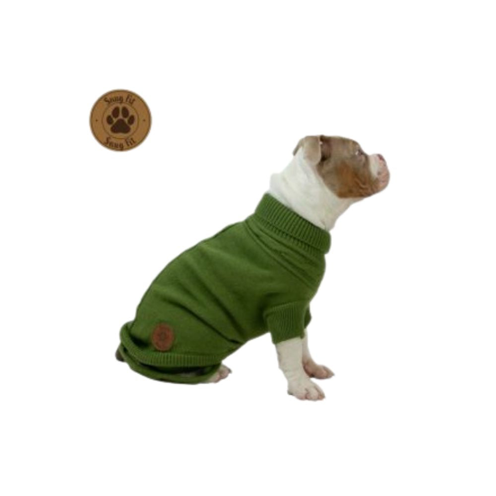 Ancol Green Cable Knit Jumper - Large