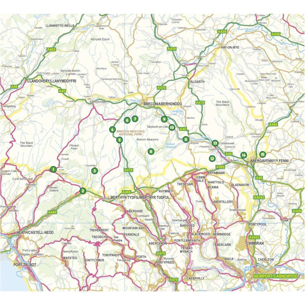 Andy Davies 15 Short Walks in Bannau Brycheiniog - Brecon Beacons Guidbbok