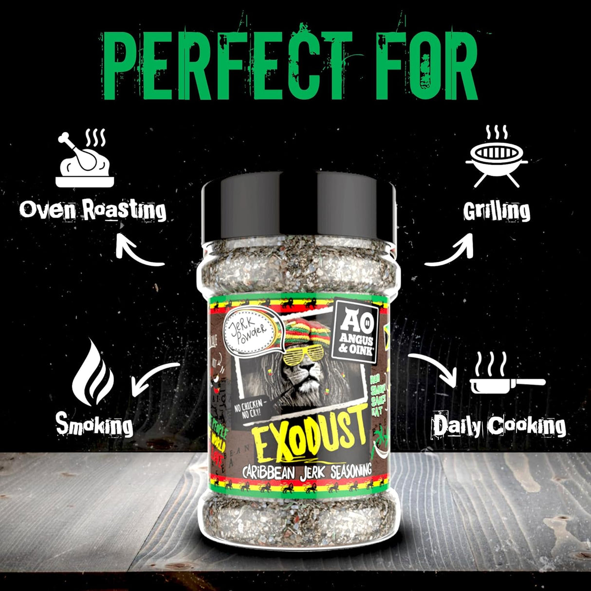 Angus & Oink 200g Exodust Jamaican Jerk Seasoning - Old Railway Line Garden Centre