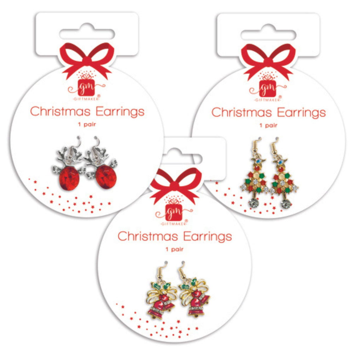 Anker Christmas Novelty Dangly Earrings