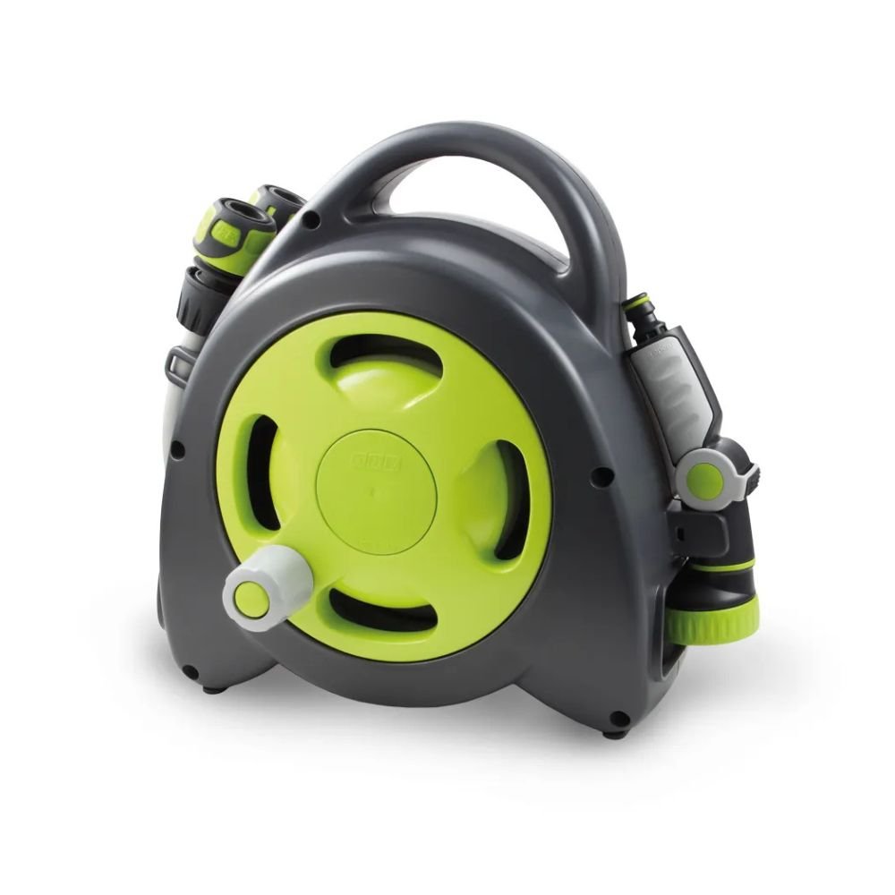Aquabag 17m Maxi Portable Hose Reel - Lime - Old Railway Line Garden Centre
