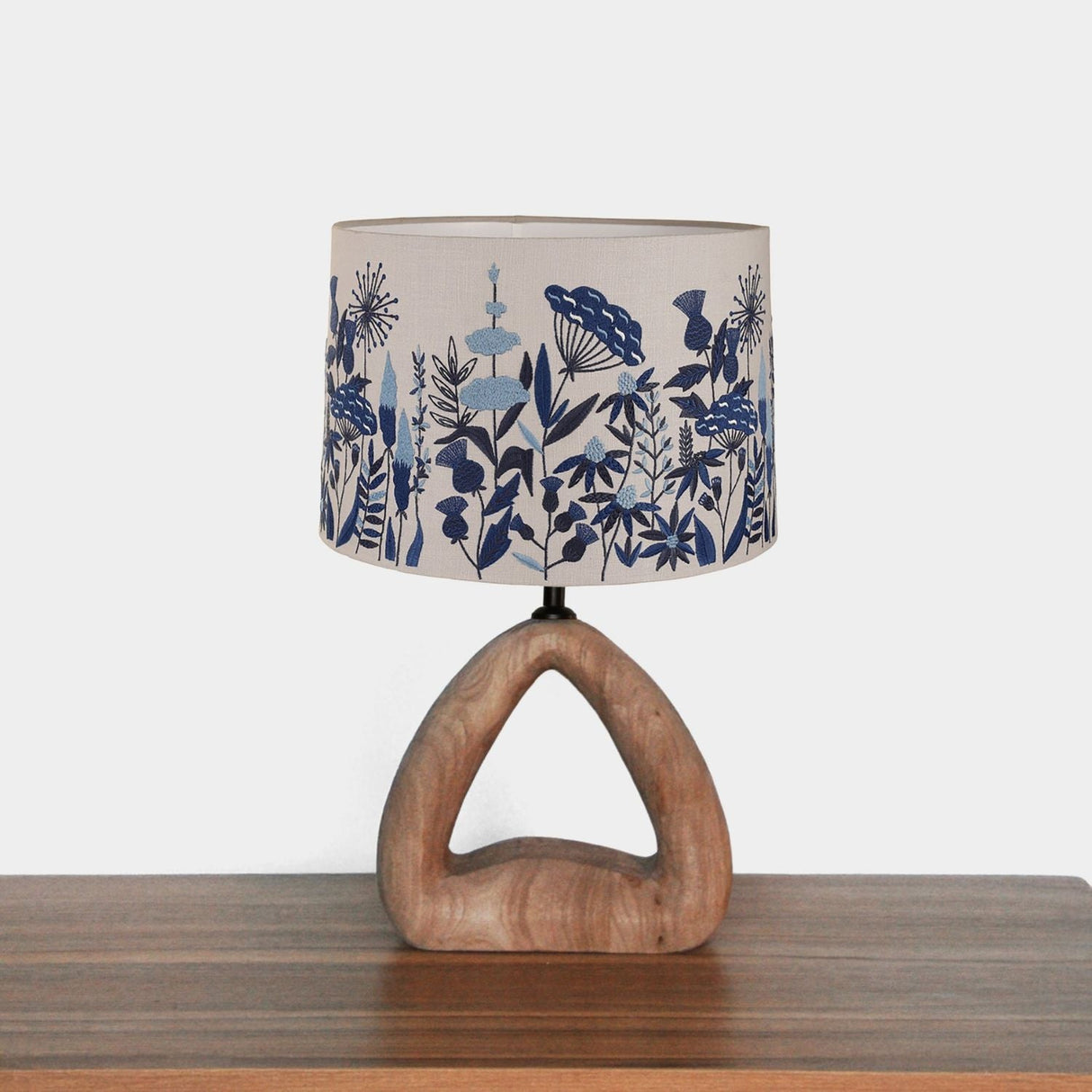 Aquarelle 30cm Aquarelle Home Llewellyn Mini Table Lamp With Ezra Bluebell Shade - Old Railway Line Garden Centre