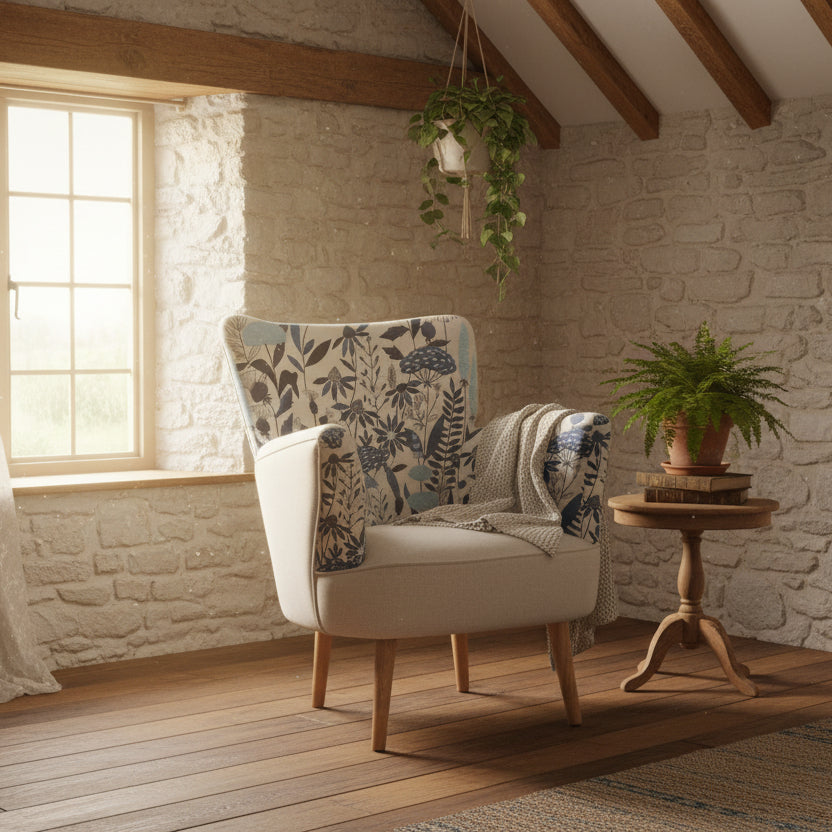 Aquarelle 83cm Amelia Chair Ezra Bluebell