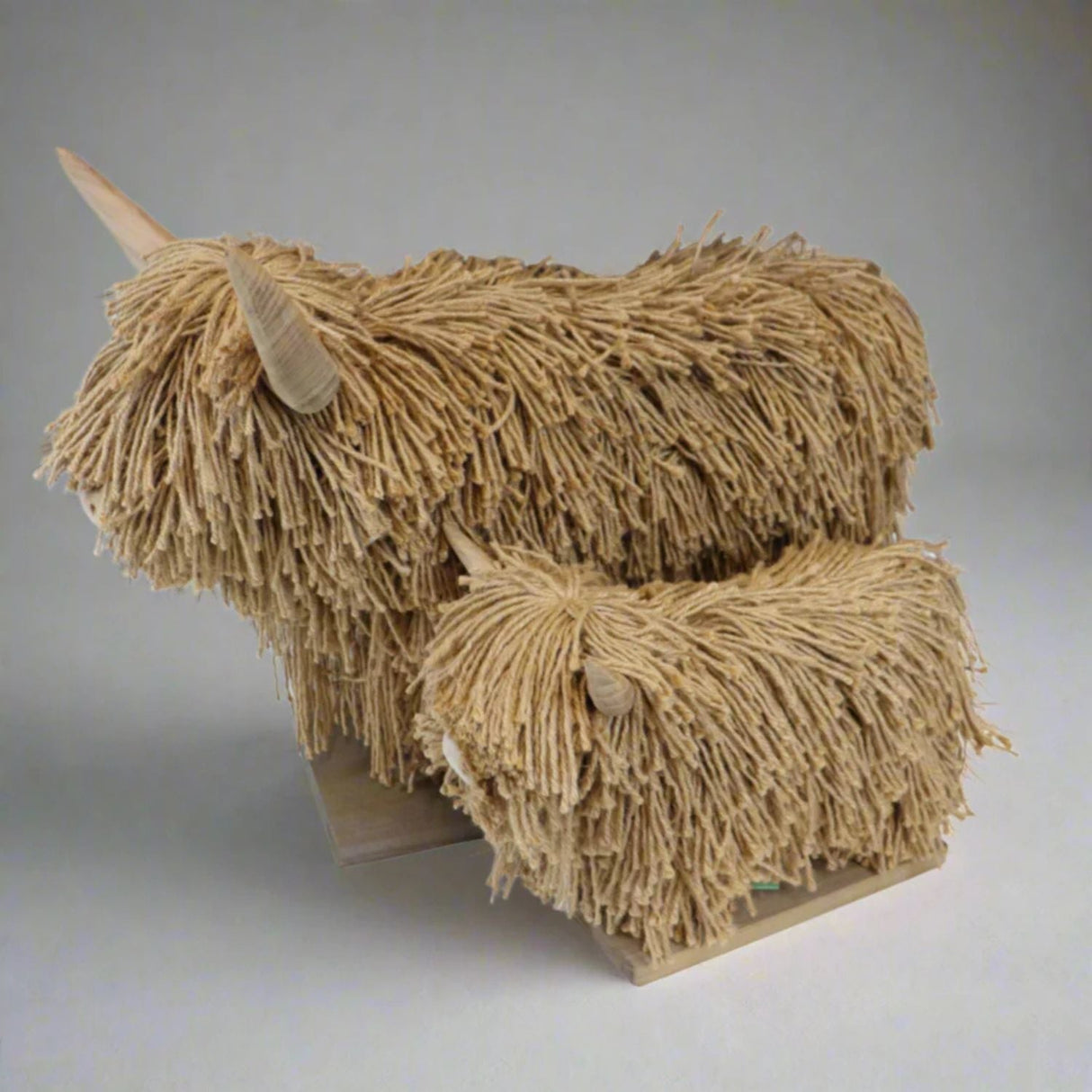 Aquarelle Home Mega Morag Jute Highland Cow Sculpture - Old Railway Line Garden Centre
