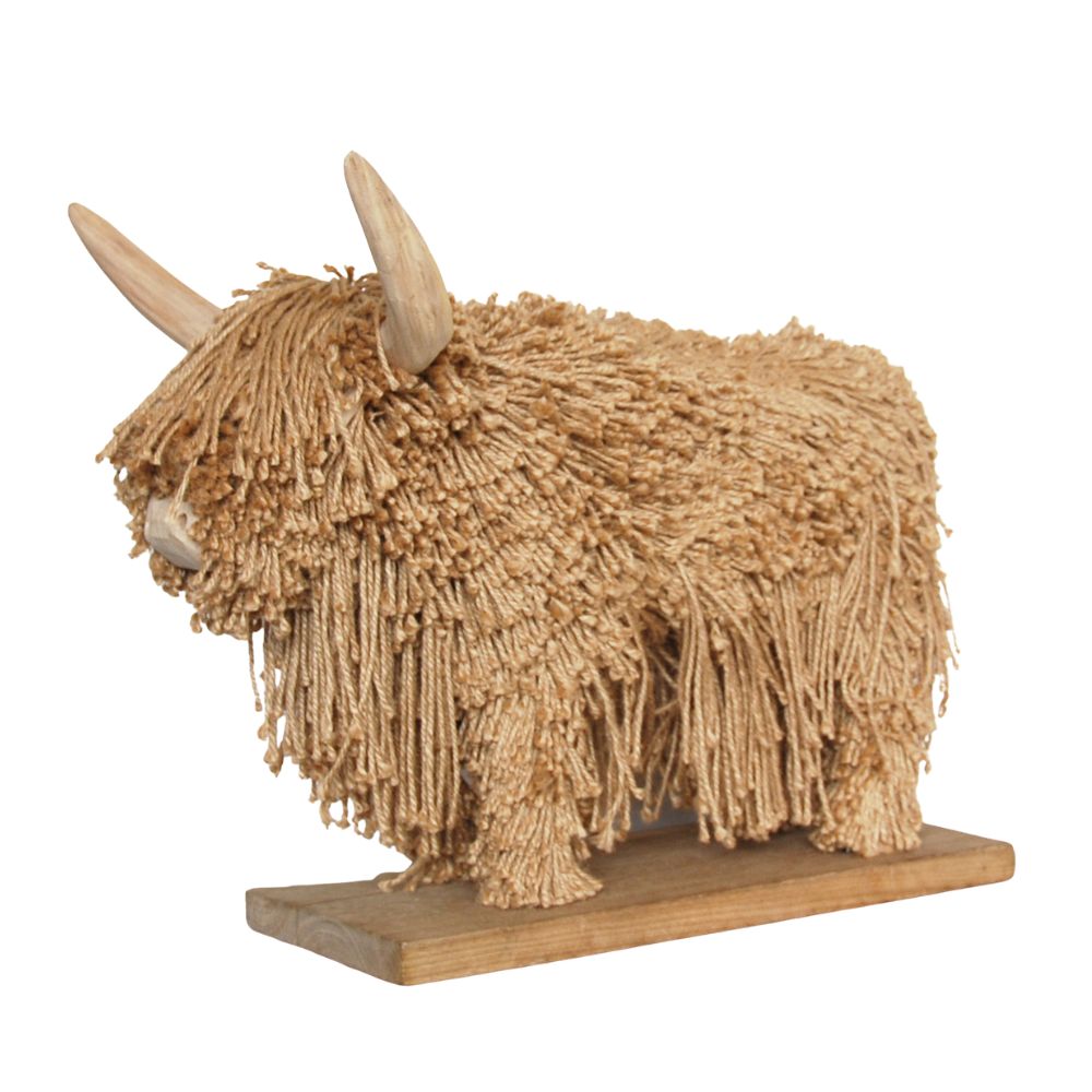 Aquarelle Morag Jute Brown Highland Cow