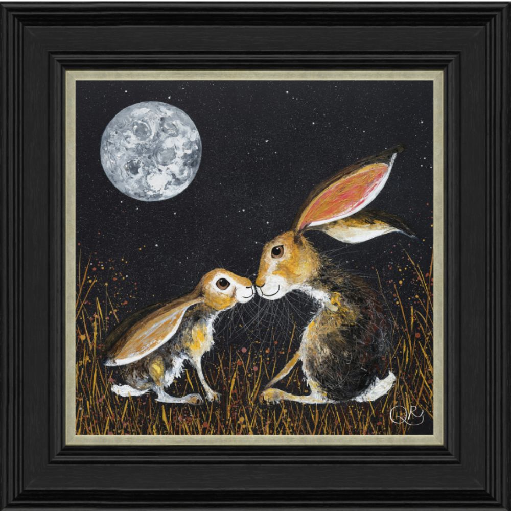 Artko 39cm Hand Finished 'To The Moon And Back' Framed Print by Quinn Russell