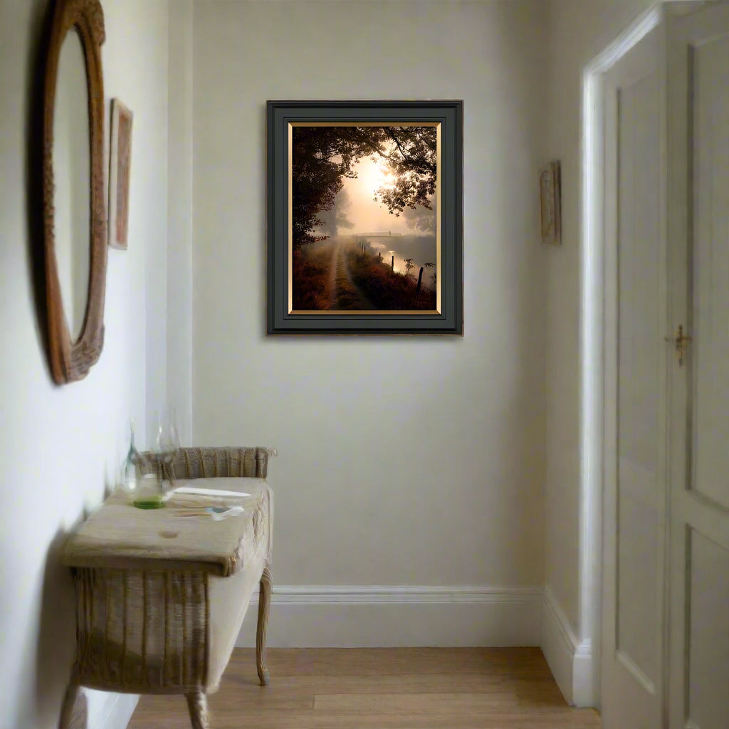 Artko 60cm Hand Finished 'Falling Light II' Framed Print by M. Torelli