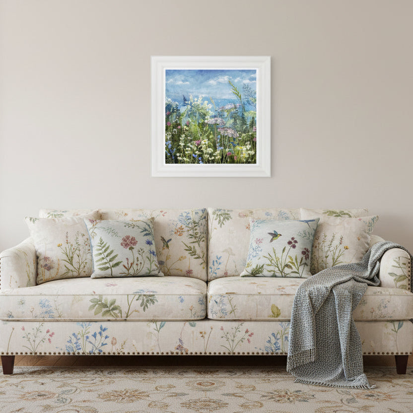 Artko 61cm Hand Finished 'Seaside Bloom II' Framed Print by Charlotte Oakley