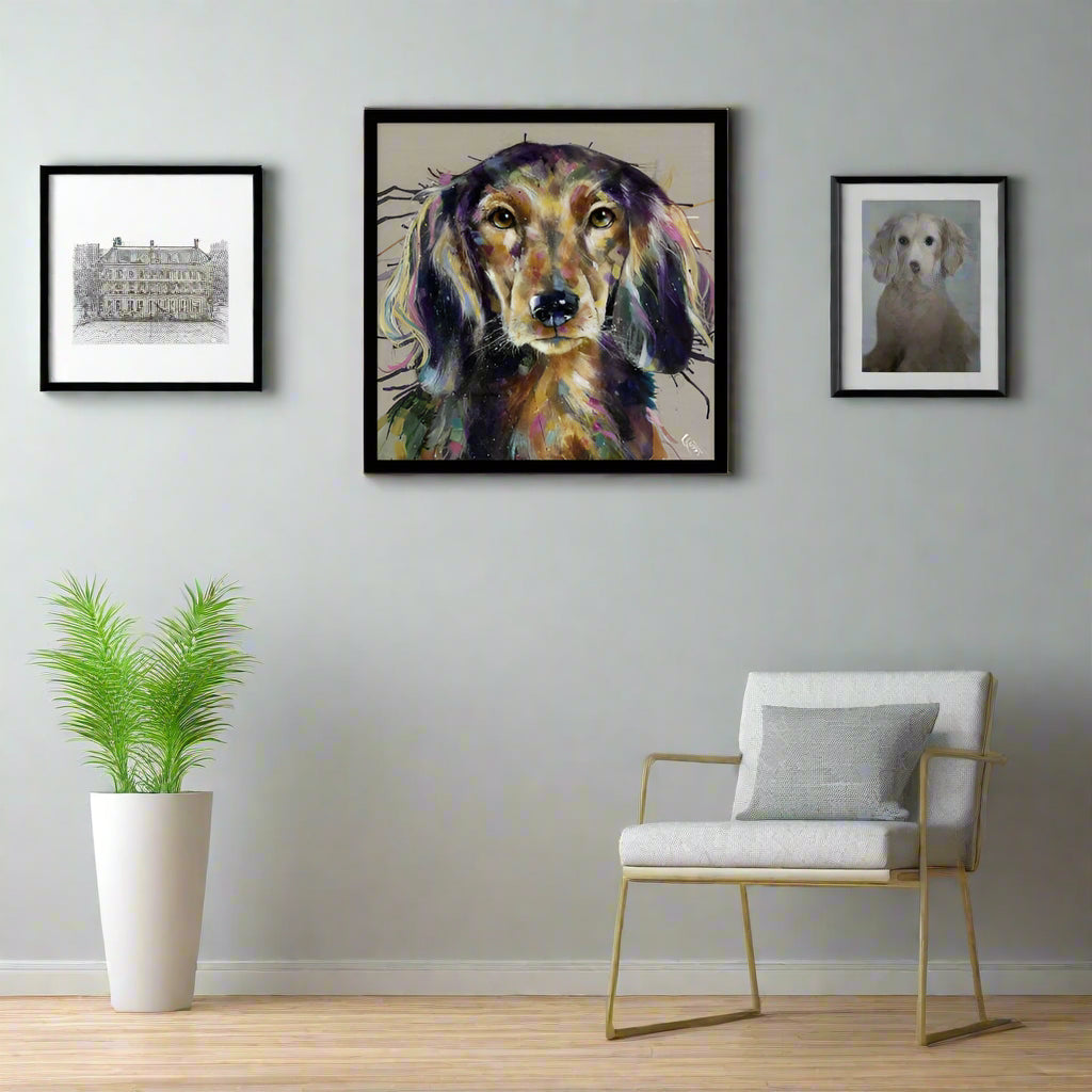 Artko 75cm 'Frankie The Dog' Canvas Print by Louise Luton