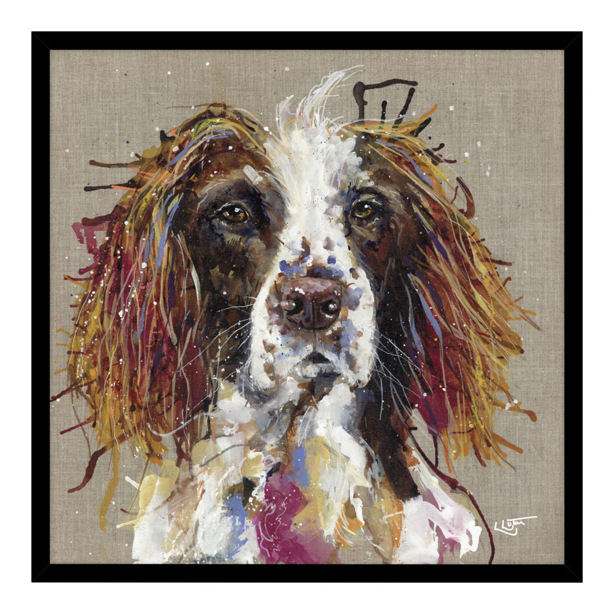 Artko 84.5cm Hand Finished 'Buddy' Framed Print by Louise Luton