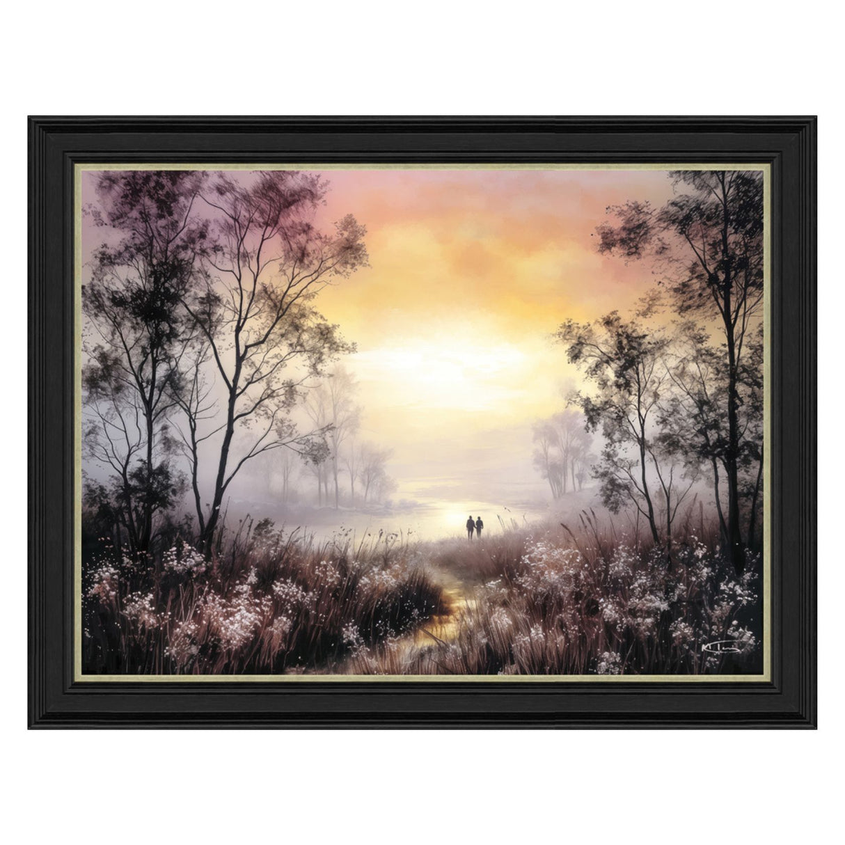 Artko 90cm Hand Finished 'Sunflare' Framed Print by M. Torelli