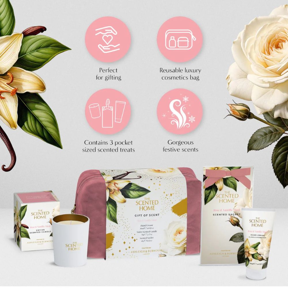 Ashleigh & Burwood Rose & Vanilla Musk Home & Body Gift Set