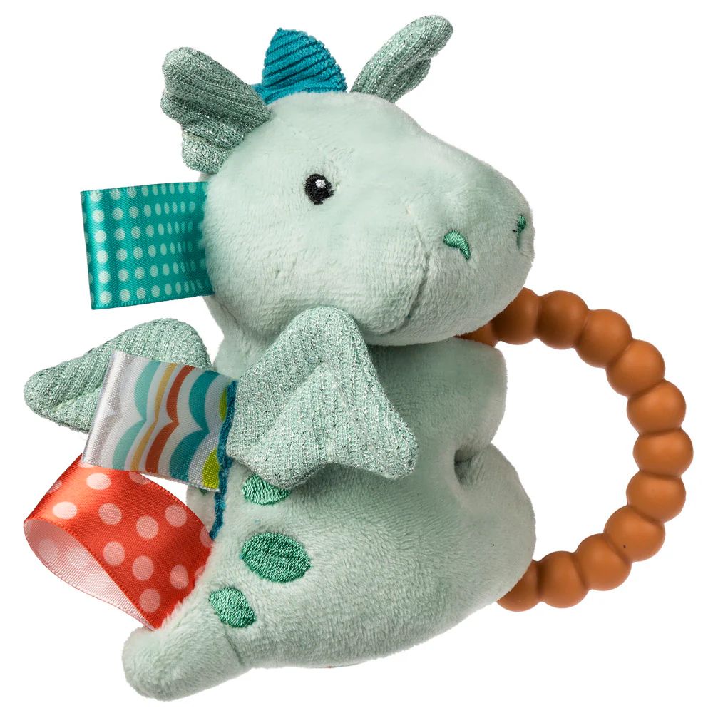 Aurora World Mary Meyer Taggies Drax Dragon Baby Rattle
