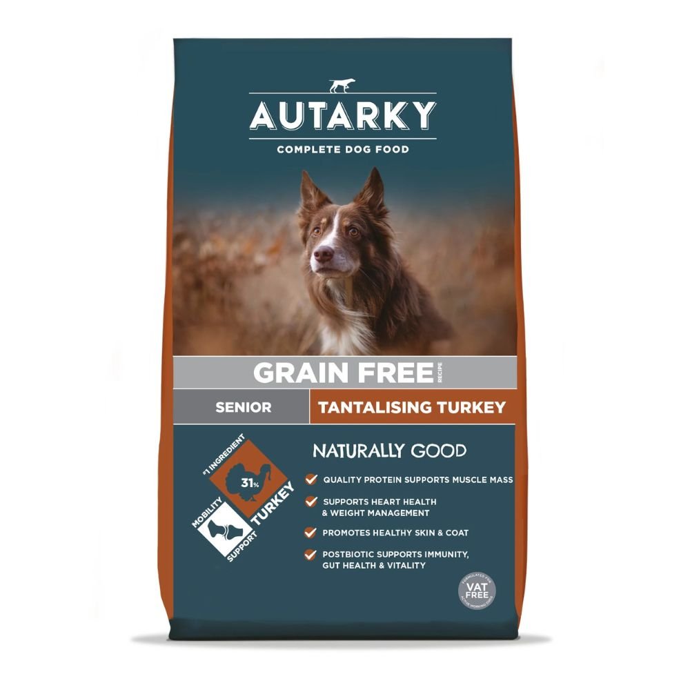 Autarky 12kg Grain Free Turkey Senior Dog Food - Old Railway Line Garden Centre