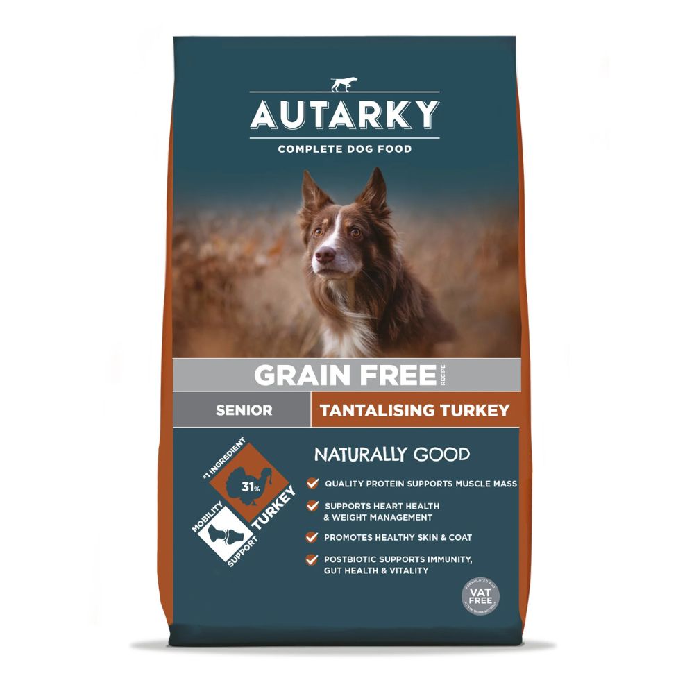 Autarky 2kg Grain Free Turkey Senior Dog Food