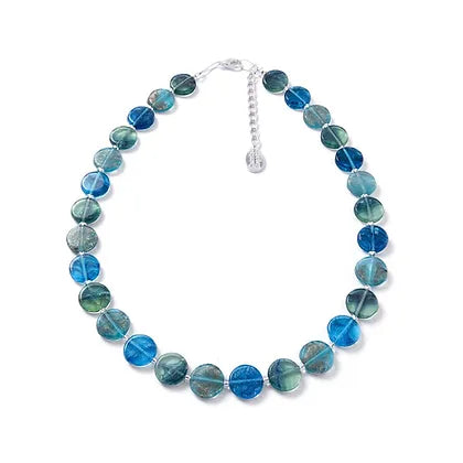 Carrie Elspeth Sea Green Pennies Full Necklace