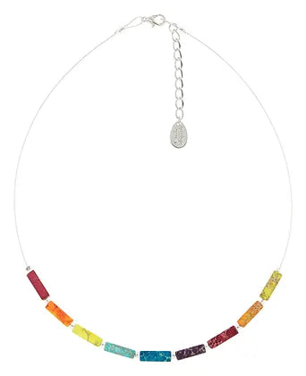 Carrie Elspeth Rainbow Jasper Semi-Precious Links Necklace