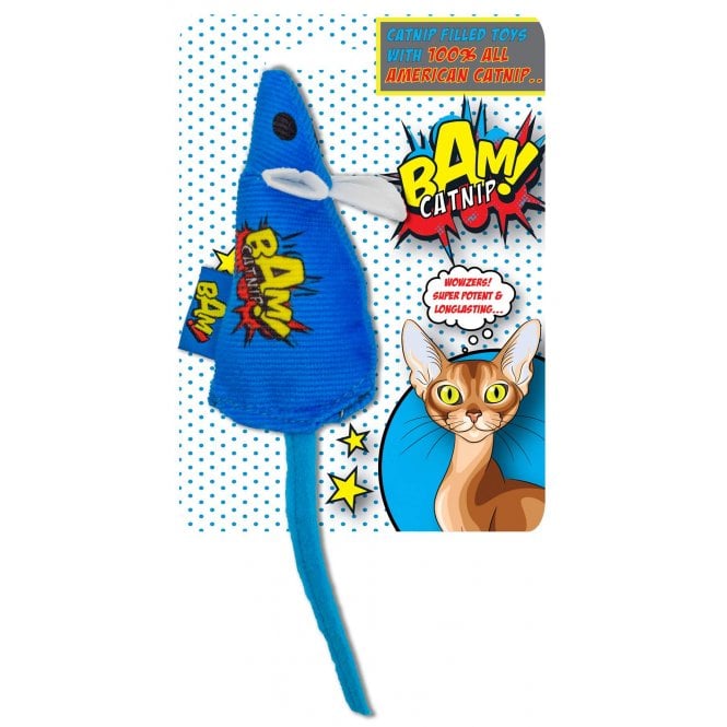 BAM! Catnip Mouse Blue