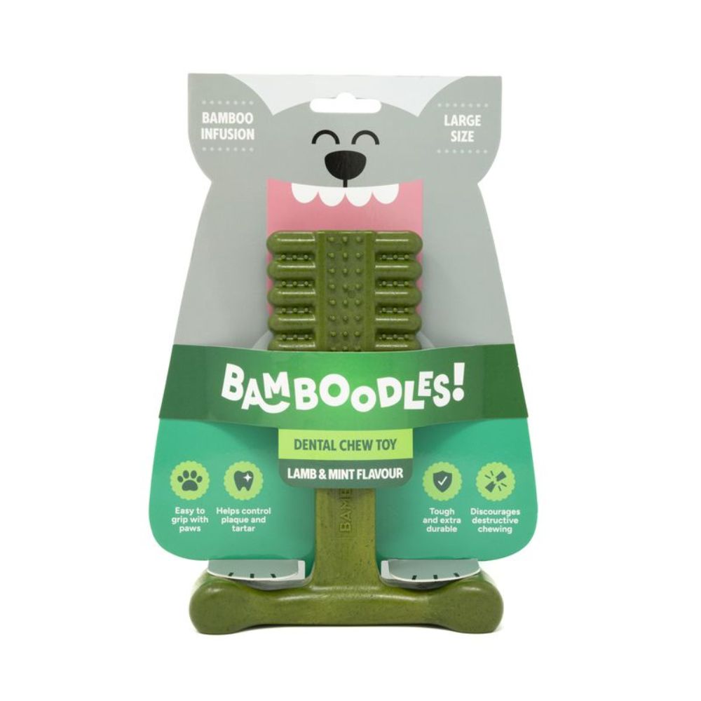 Bamboodles Large Lamb & Mint Dental Dog Chew