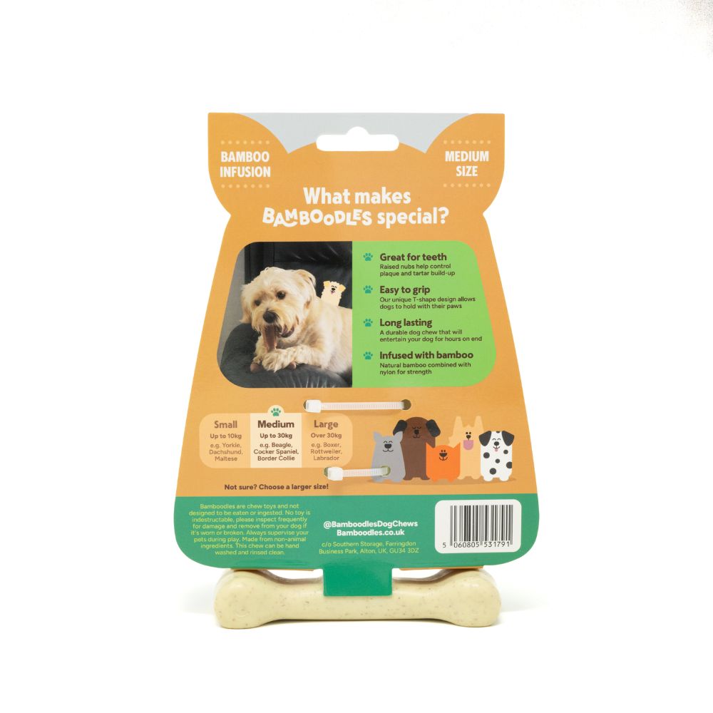 Bamboodles Medium Cheese Dog Chew