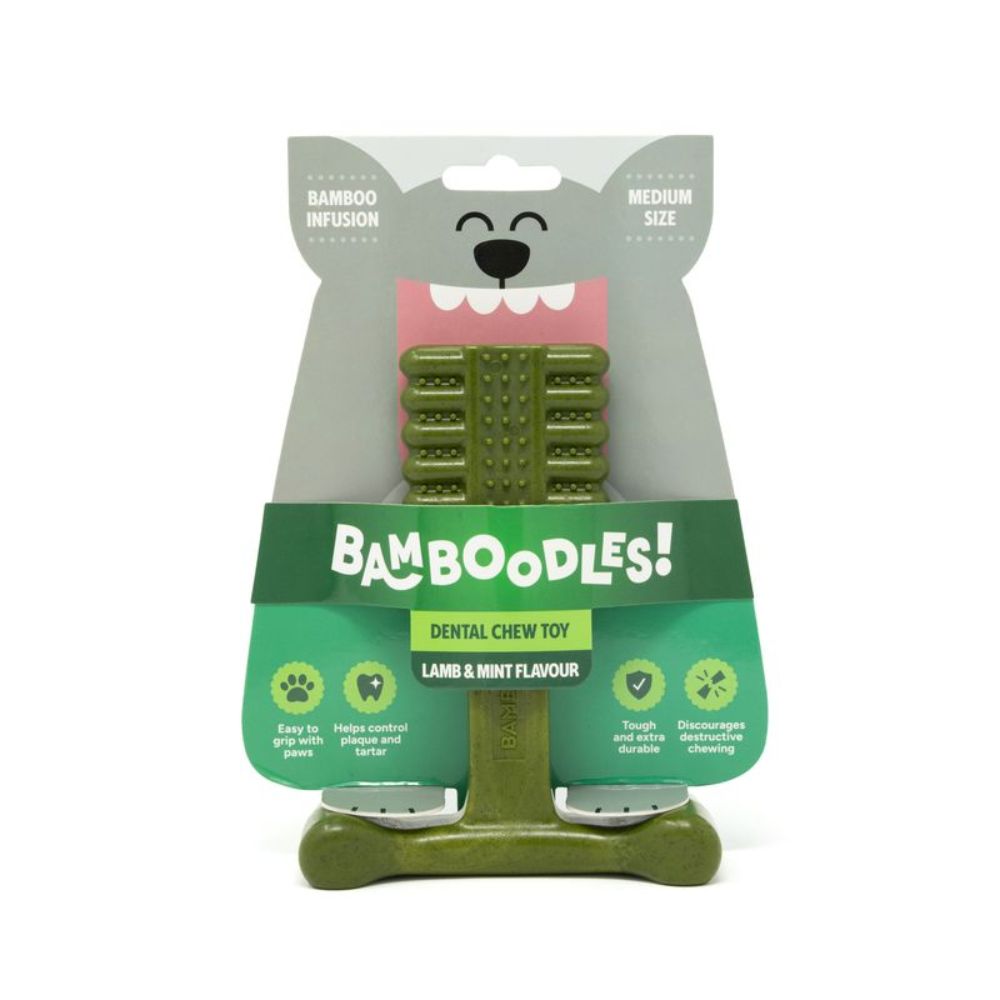 Bamboodles Medium Lamb & Mint Dental Dog Chew