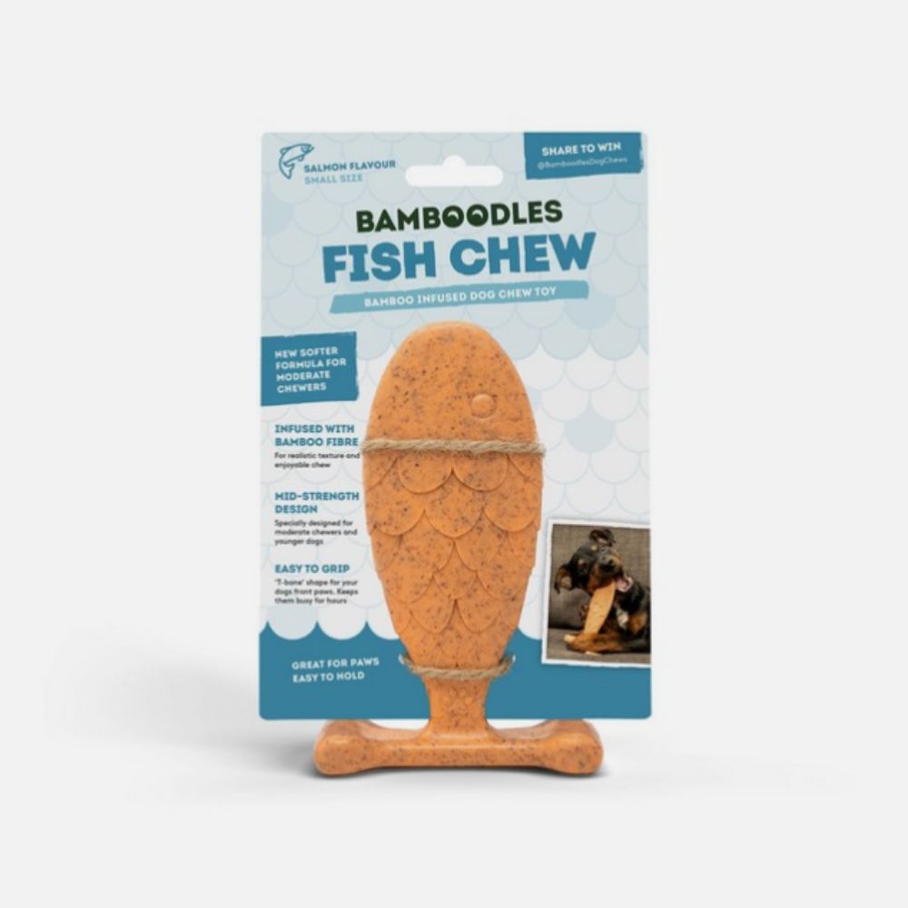 Bamboodles Small Salmon Fish Dog Chew