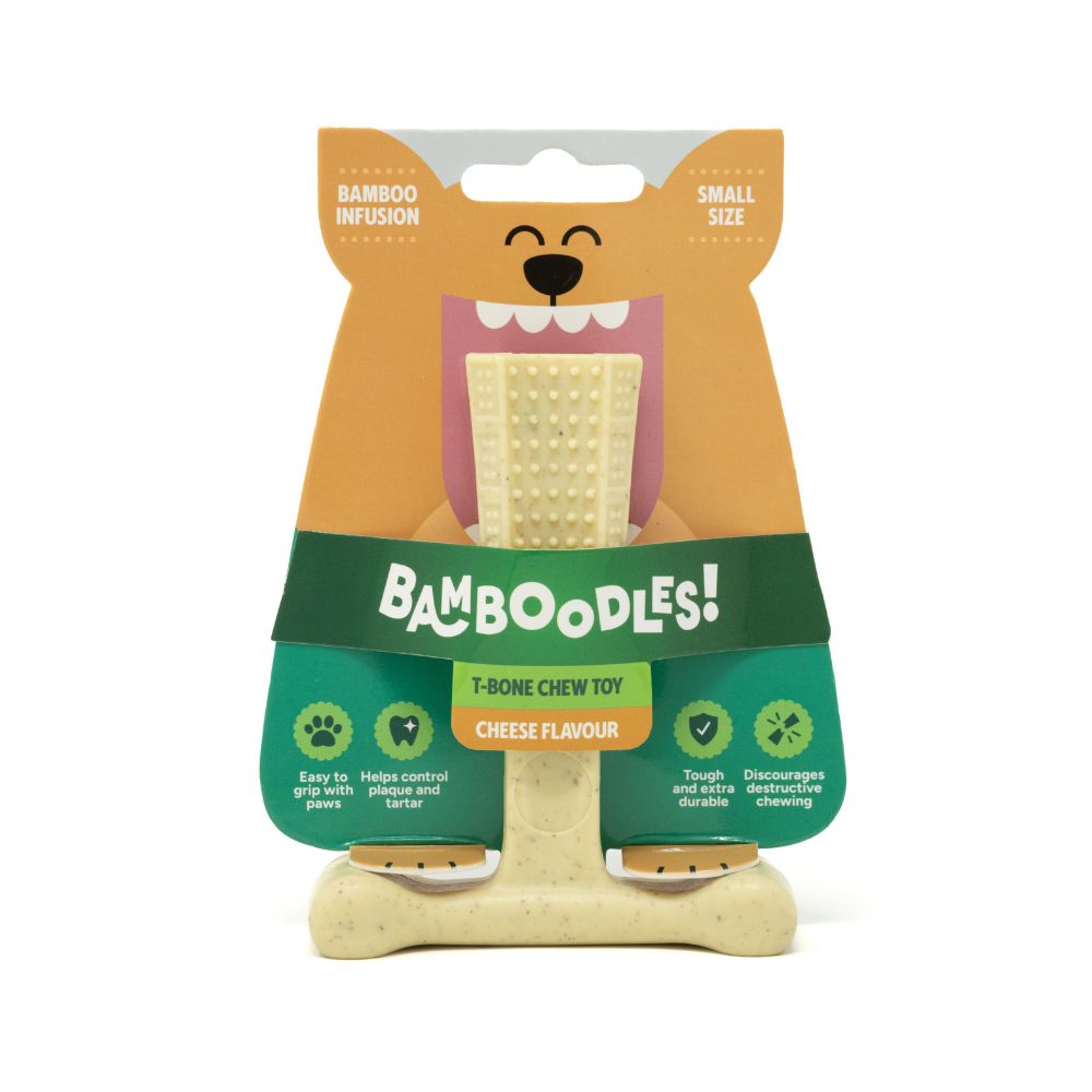 Bamboodles Small T-Bone Cheese Dog Chew