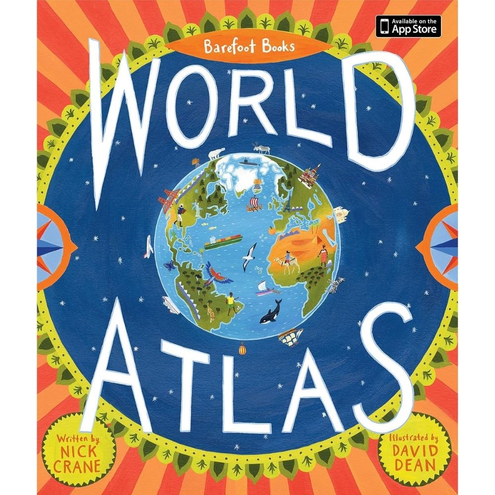 Barefoot Books World Atlas Book by Nick Crane
