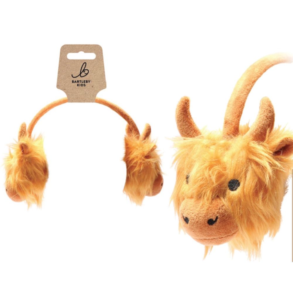 Bartleby Childrens Highland Cow Ear Muffs