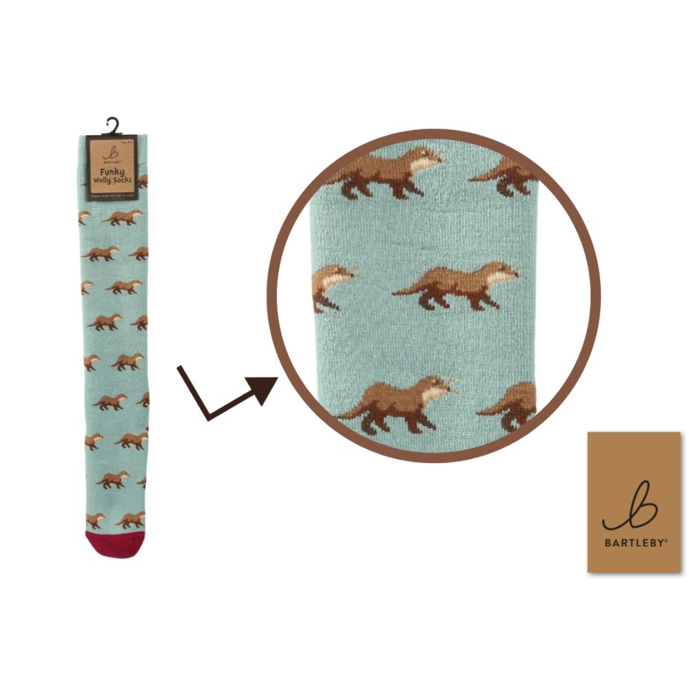 Bartleby Country Otters Welly Socks