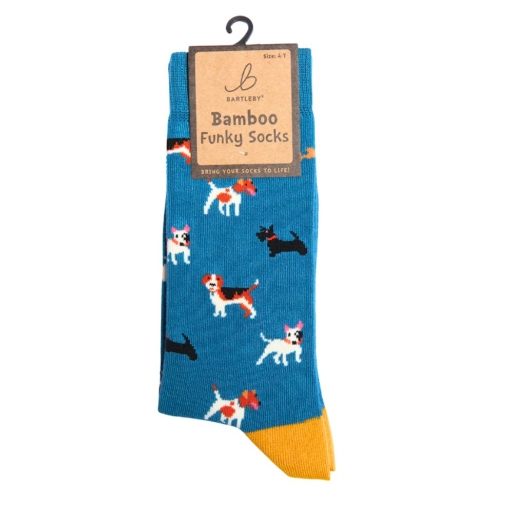 Bartleby Ladies Doggy Divas Funky Bamboo Socks - Size 4-7