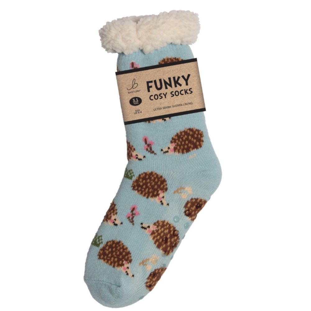 Bartleby Ladies Hedgehog Sherpa Socks
