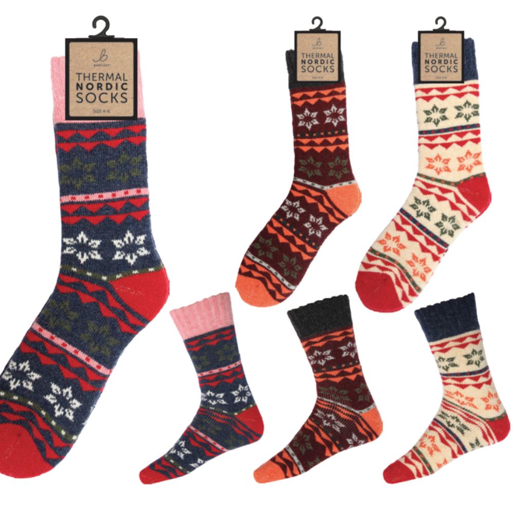 Bartleby Ladies Nordic Wool Socks (Choice of 3)
