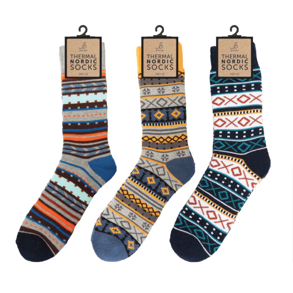 Bartleby Mens Nordic Thermal Socks (Choice of 3)