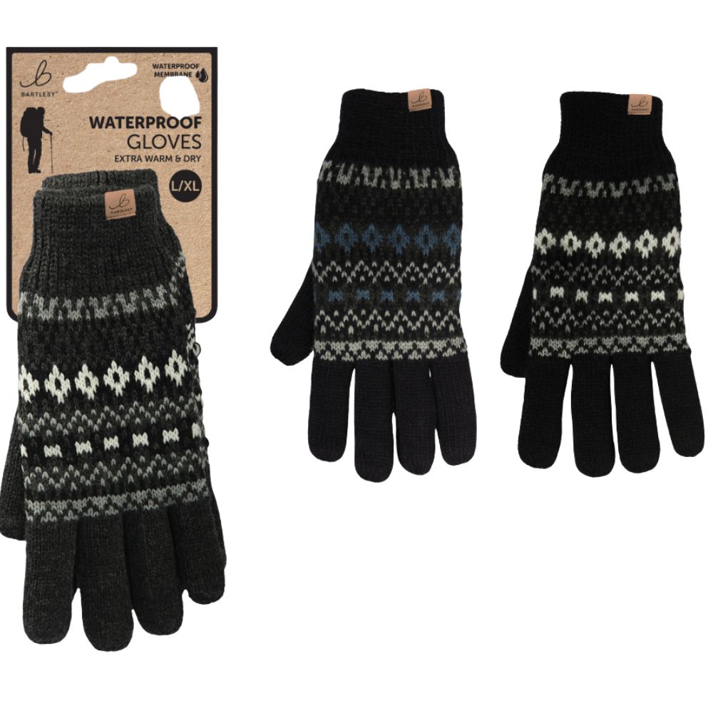 Bartleby Mens Waterproof Gloves (Choice of 2)