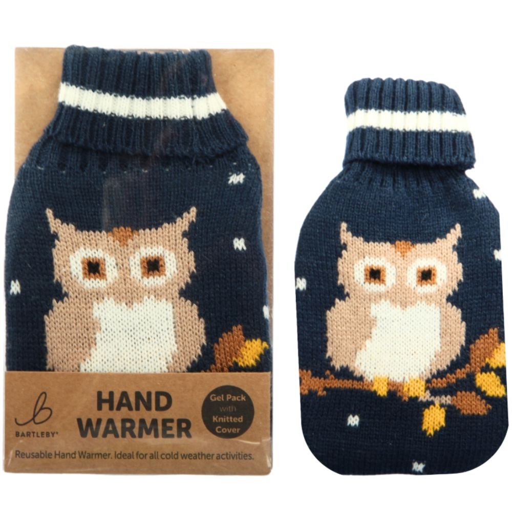 Bartleby Owl Knitted Hand Warmer